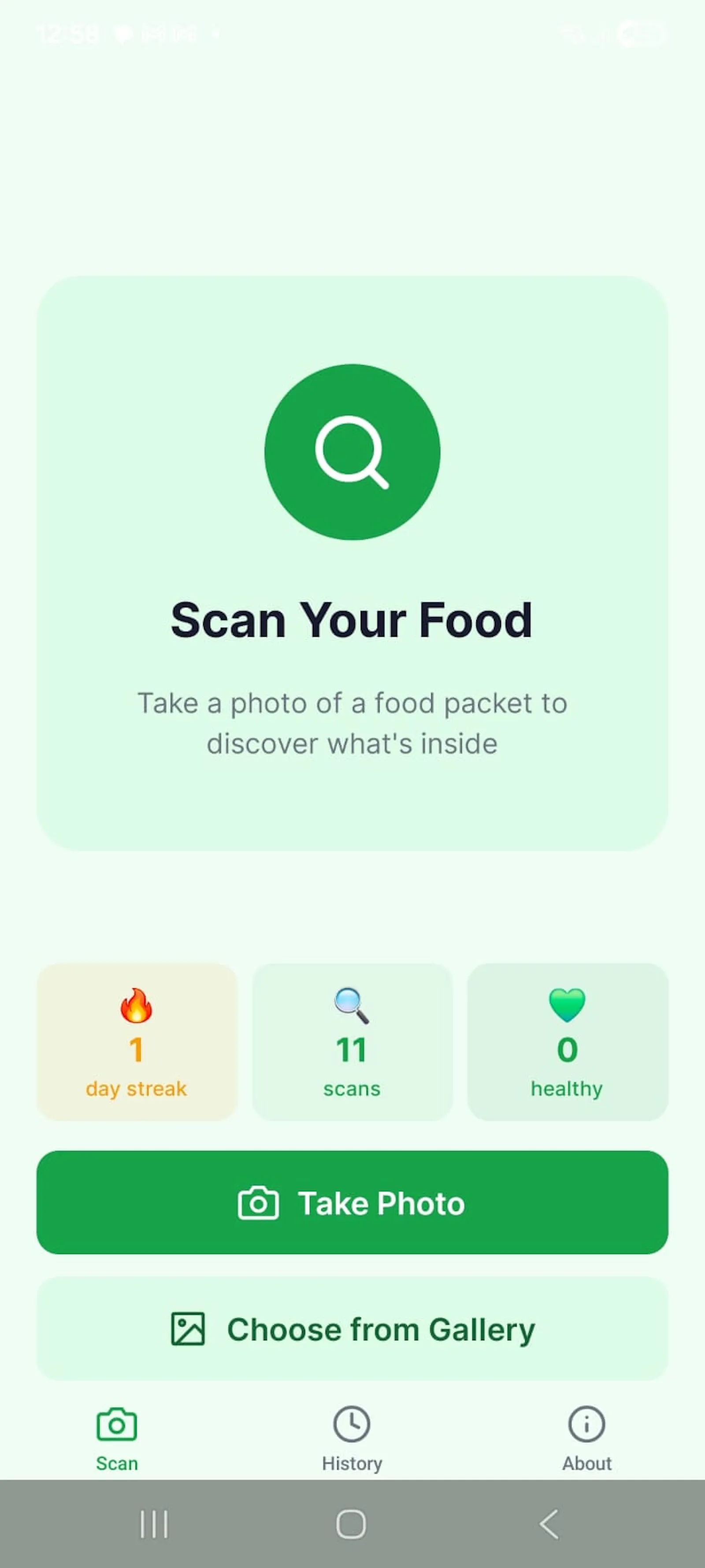 Snacker screenshot 1