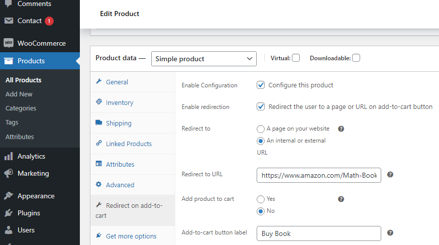 WooCommerce Redirect on Add To Cart - Screenshot 2 showing product features and functionality