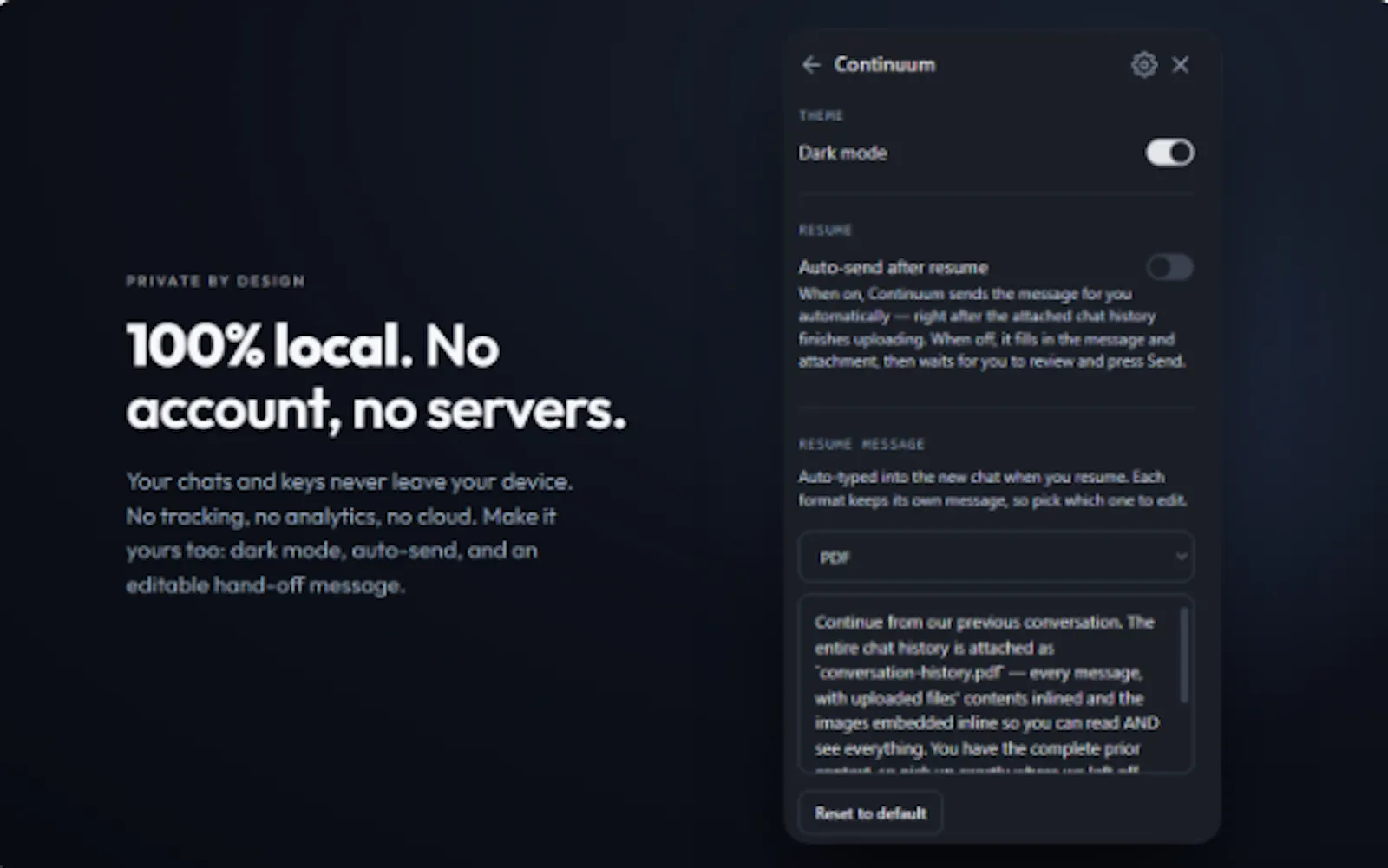 Continuum: Capture & Resume AI Chats screenshot 5