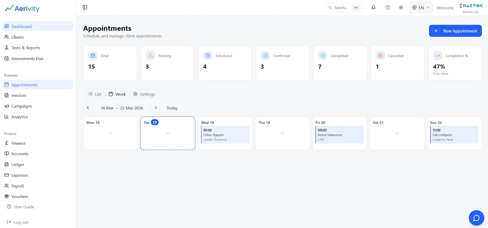 Aerivity - Longevity & Performance Intel screenshot 2
