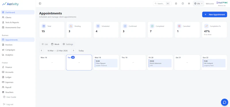 Aerivity - Longevity & Performance Intel screenshot 2