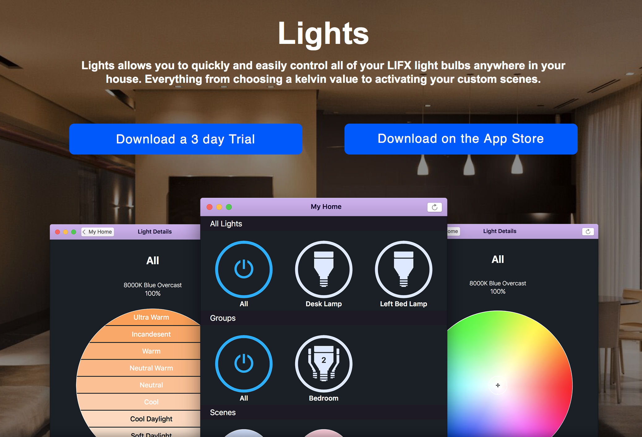 Lights - LIFX app for Mac