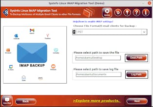 Sysinfo Linux IMAP Migration Tool gallery image