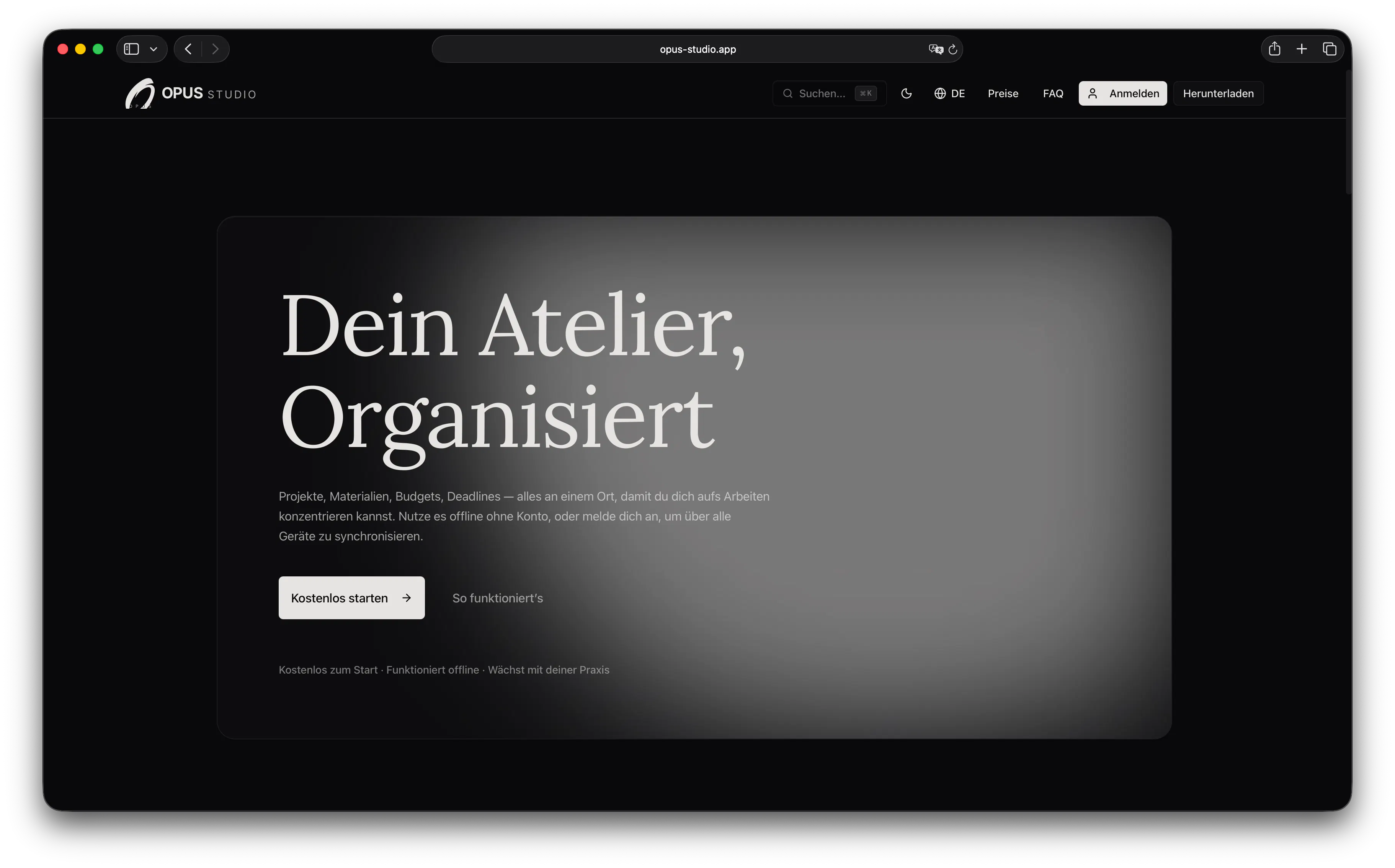 OPUS Studio management for artists gallery image