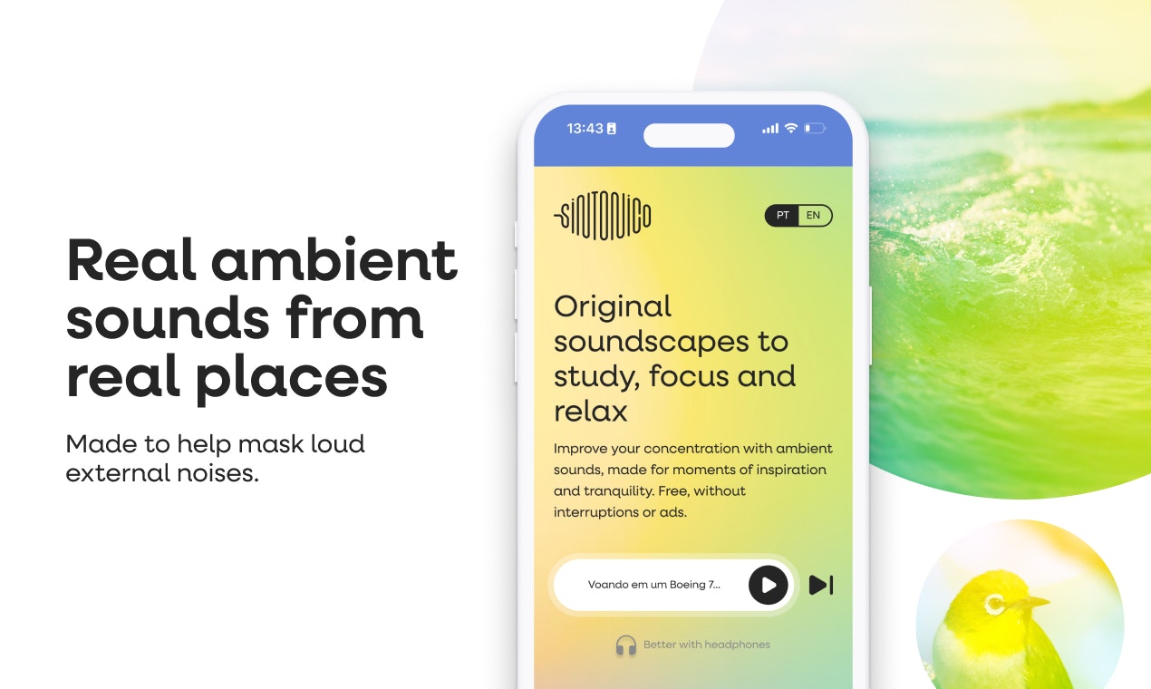 Harmonie - 1 klik voor ontspannende en geluidsmaskerende soundscapes media 2