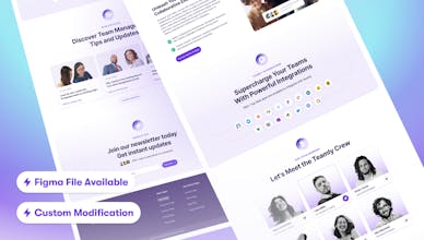 Teamly - Figma and Framer Saas Template gallery image
