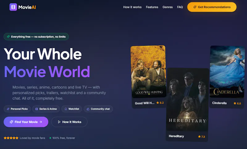 MovieAI screenshot 1