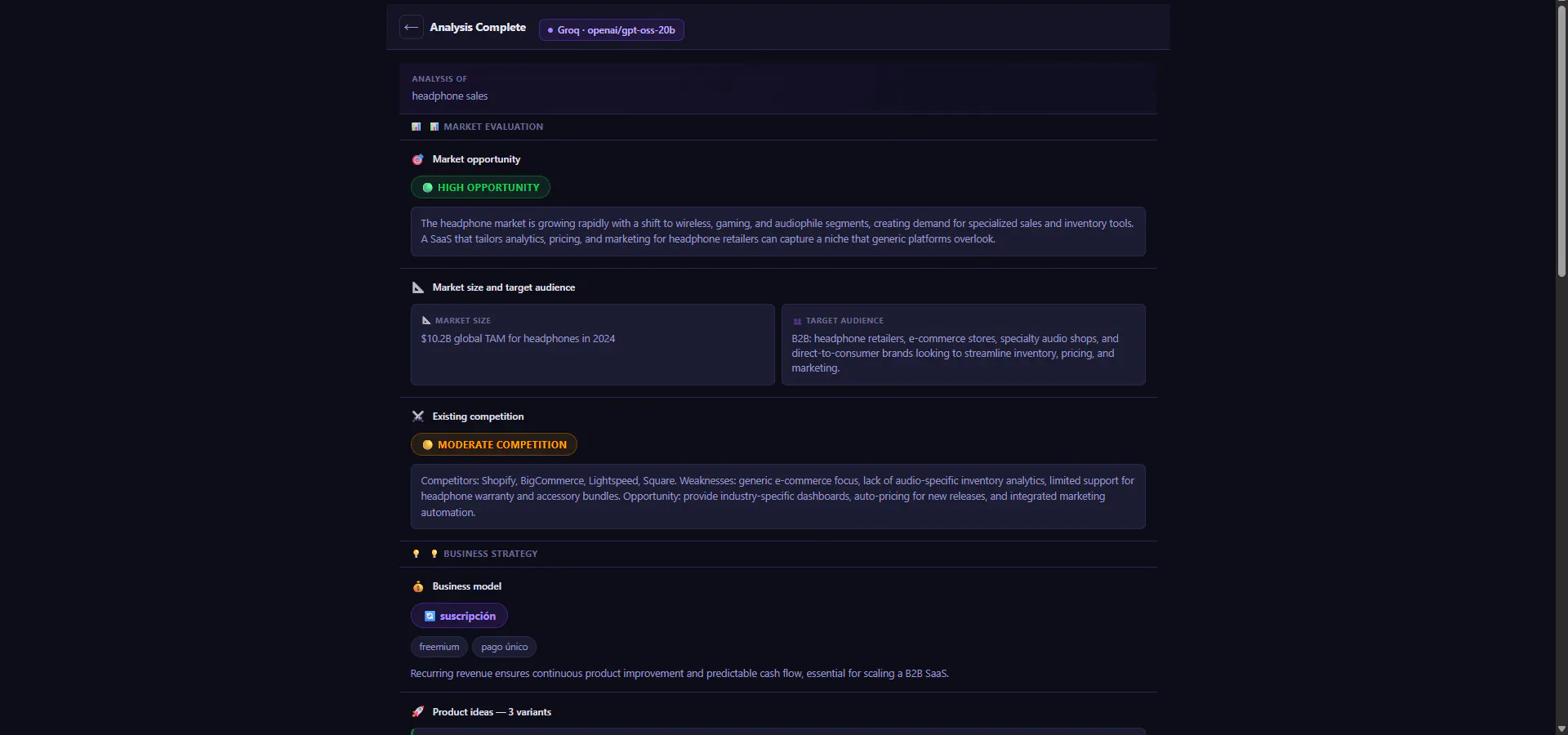 SaaS Opportunity Finder gallery image