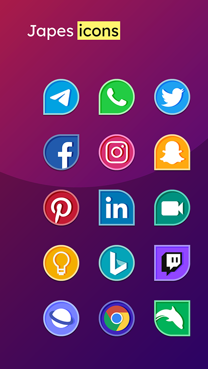 Japes icon pack for Android gallery image