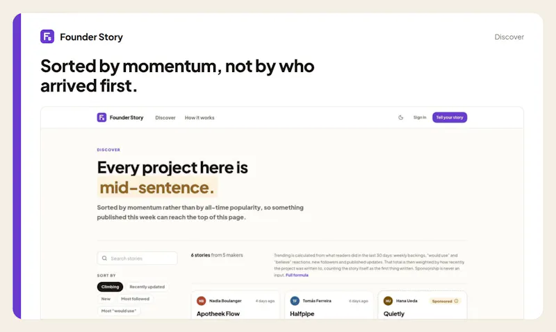 Founder Story screenshot 5