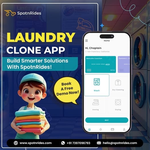 Uber for laundry app logo