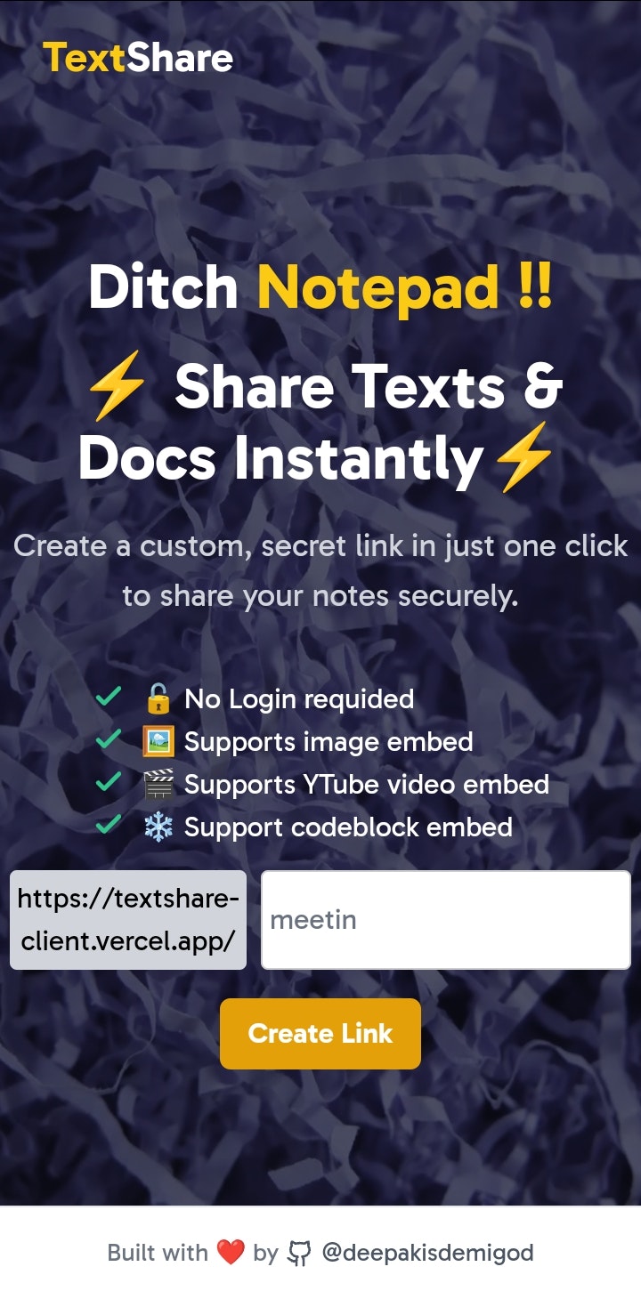 TextShare media 1