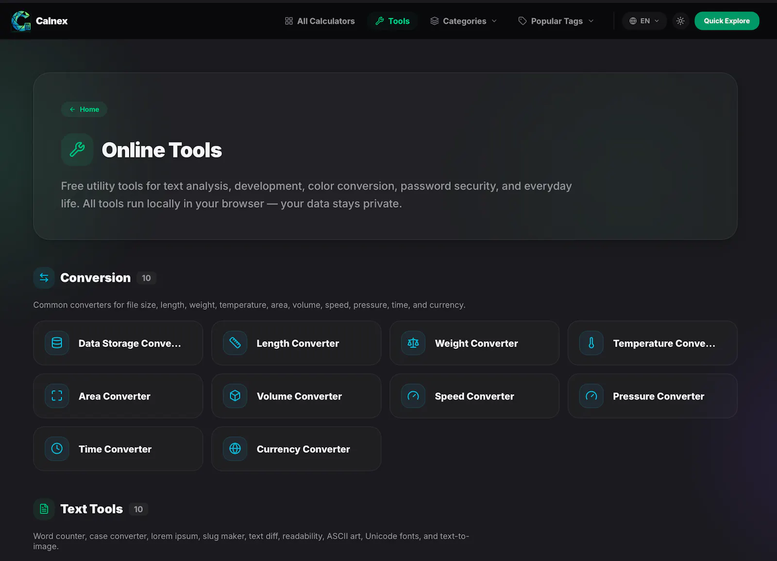 Calnex screenshot 2