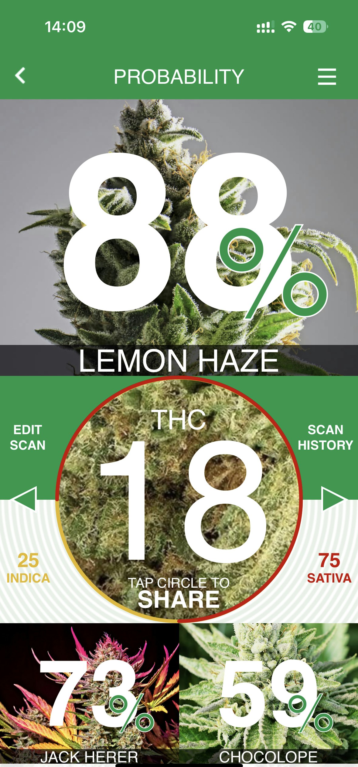 startuptile Kush Scan-Mobile app for weed strain recognition