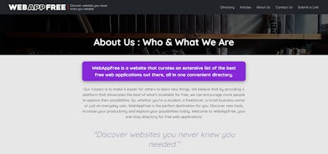 WebAppFree gallery image