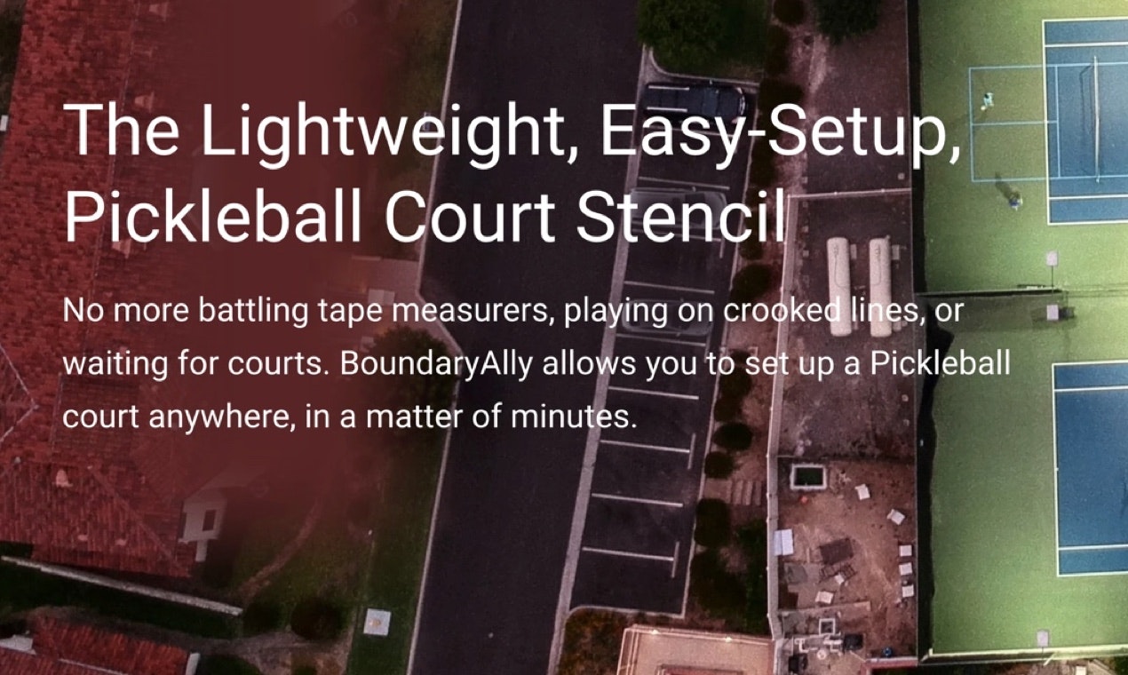 Pickleball Stencil by BoundaryAlly The lightweight, easysetup