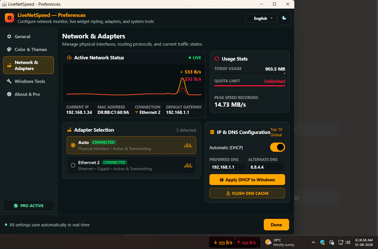 Live Net Speed Pro gallery image