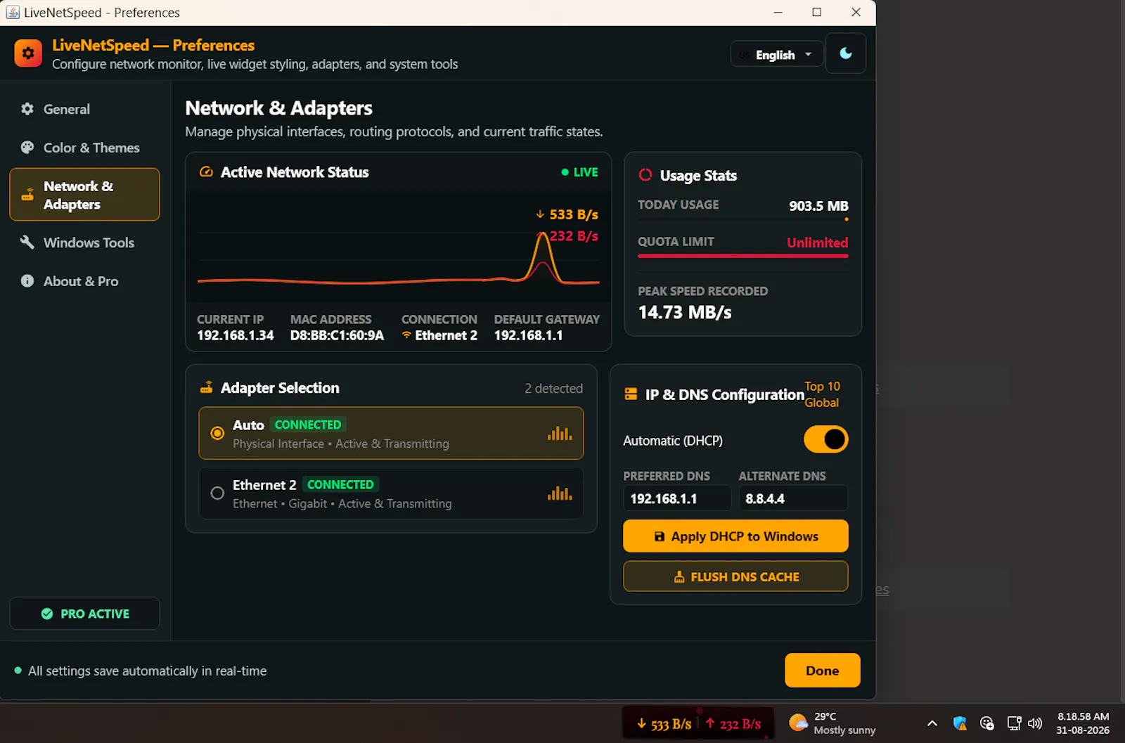 Live Net Speed Pro screenshot 6