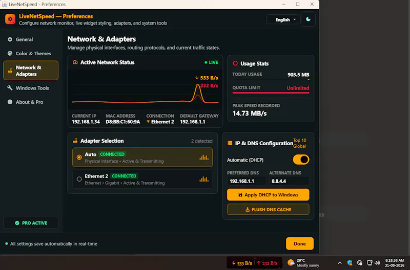 Live Net Speed Pro screenshot 6