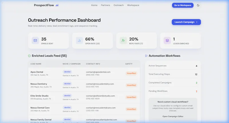 prospect flow screenshot 1