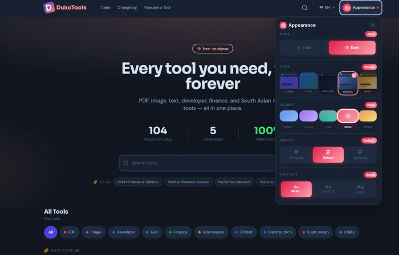 DukoTools screenshot 2