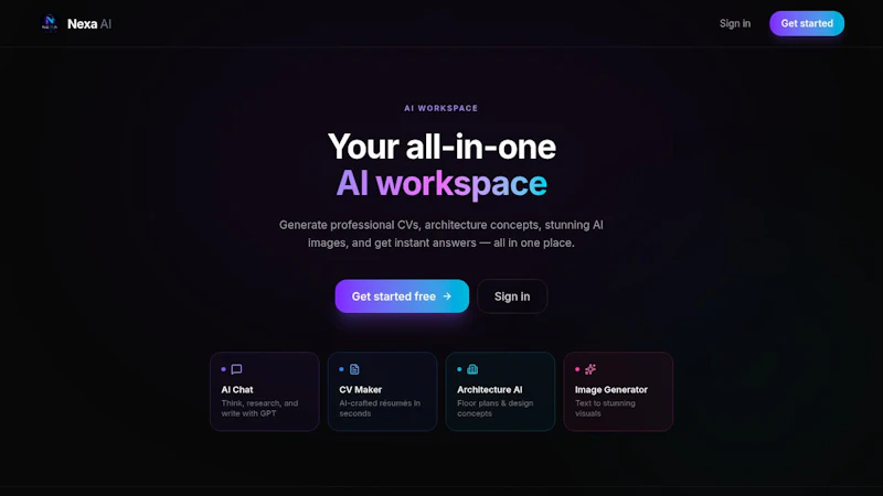 Nexa AI Workspace screenshot 1