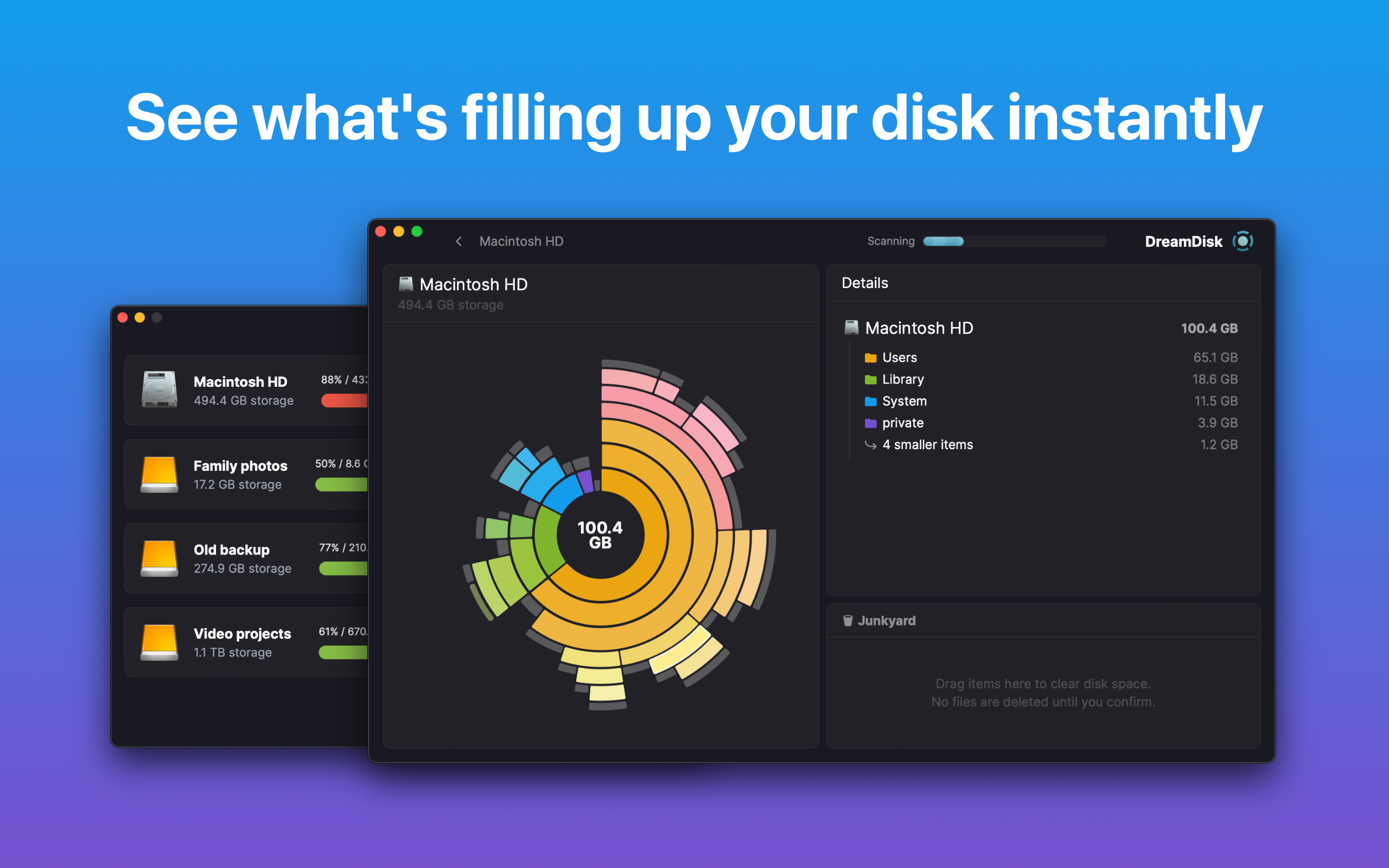 startuptile DreamDisk-Take control of your Mac storage