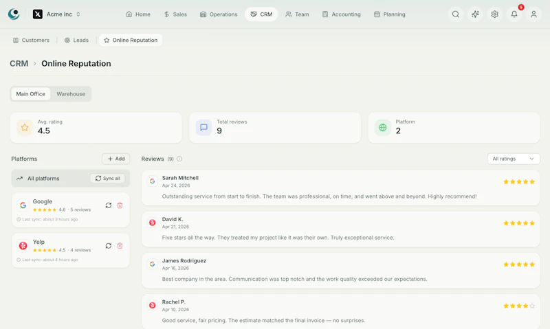 Sunodesk screenshot 2