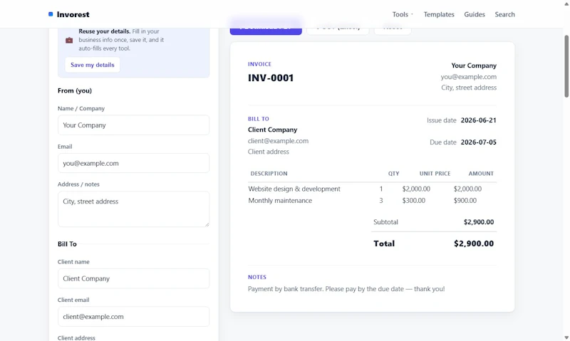 Invorest screenshot 5