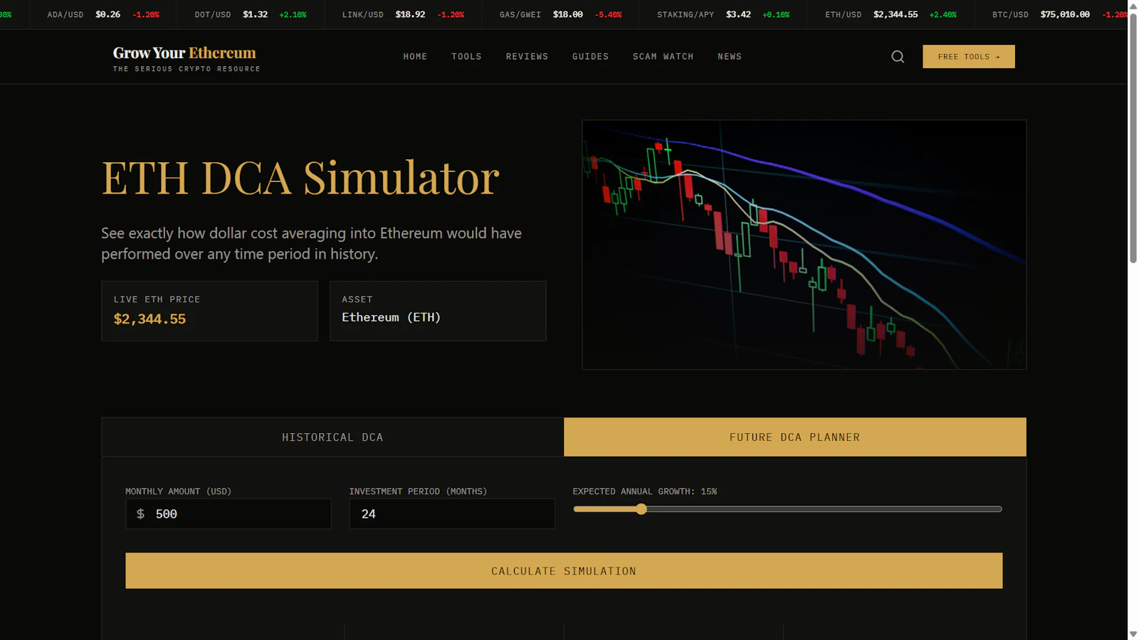 ETH DCA Simulator screenshot 4