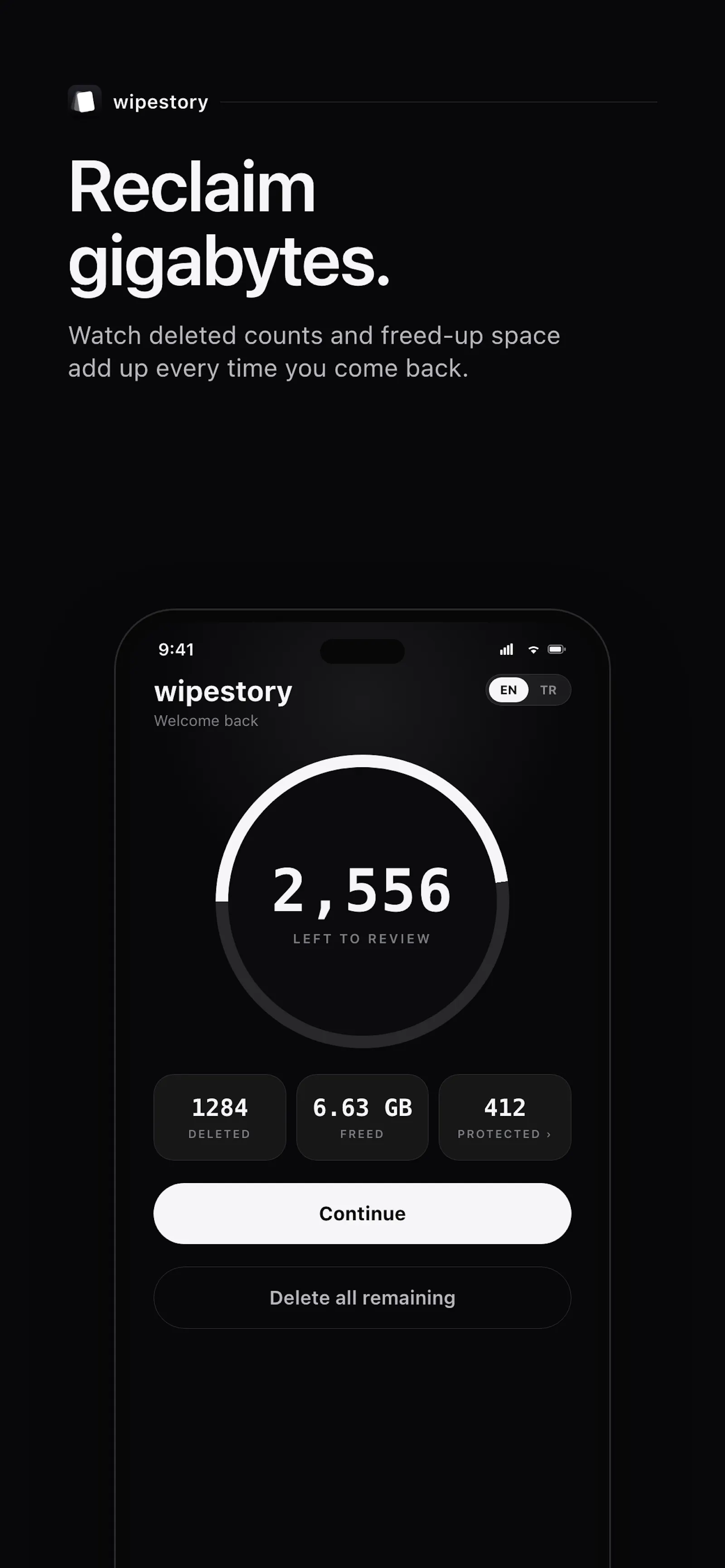 Wipestory screenshot 2