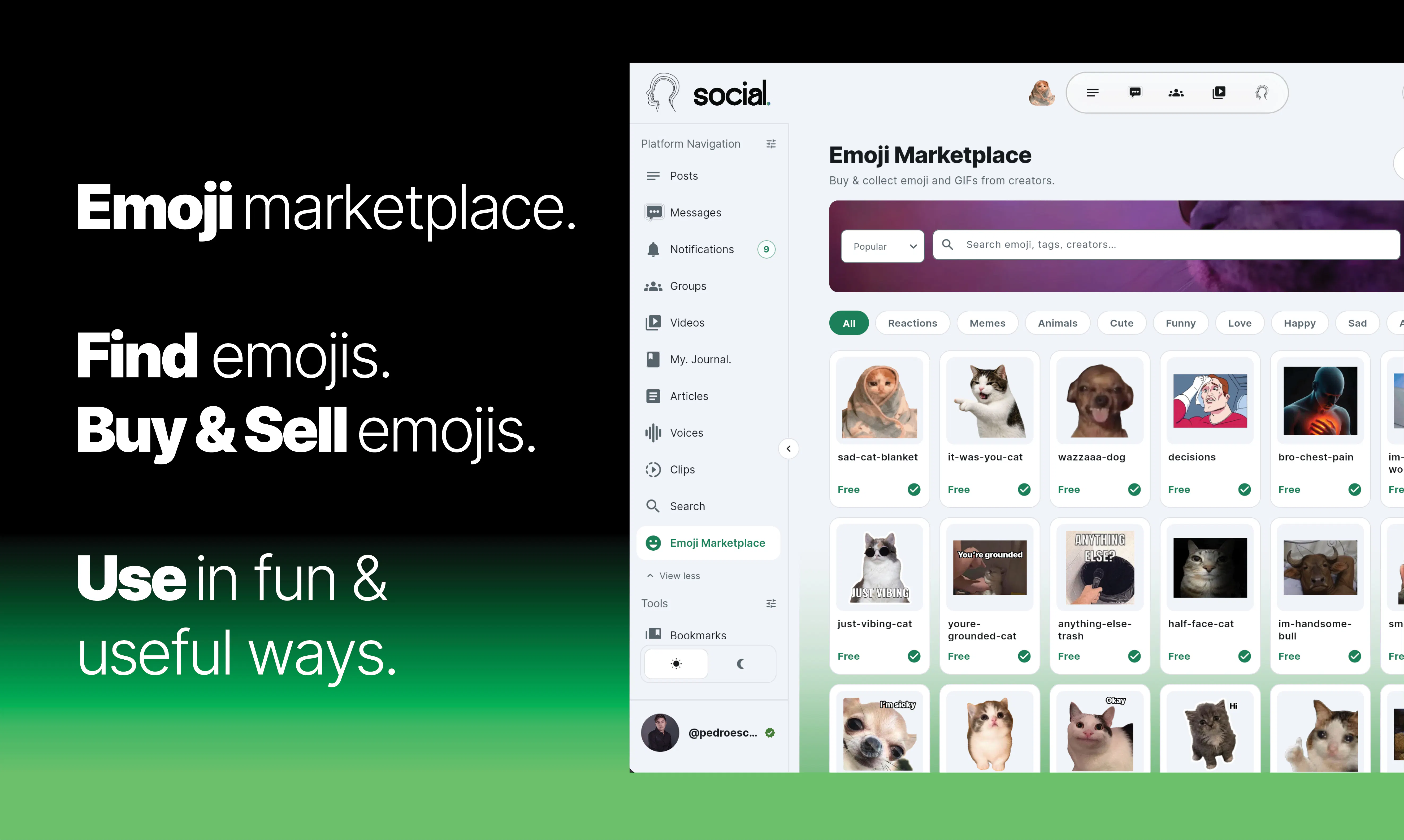 social. profile. gallery image