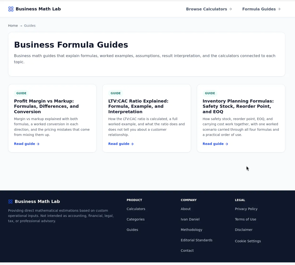 Business Math Lab gallery image