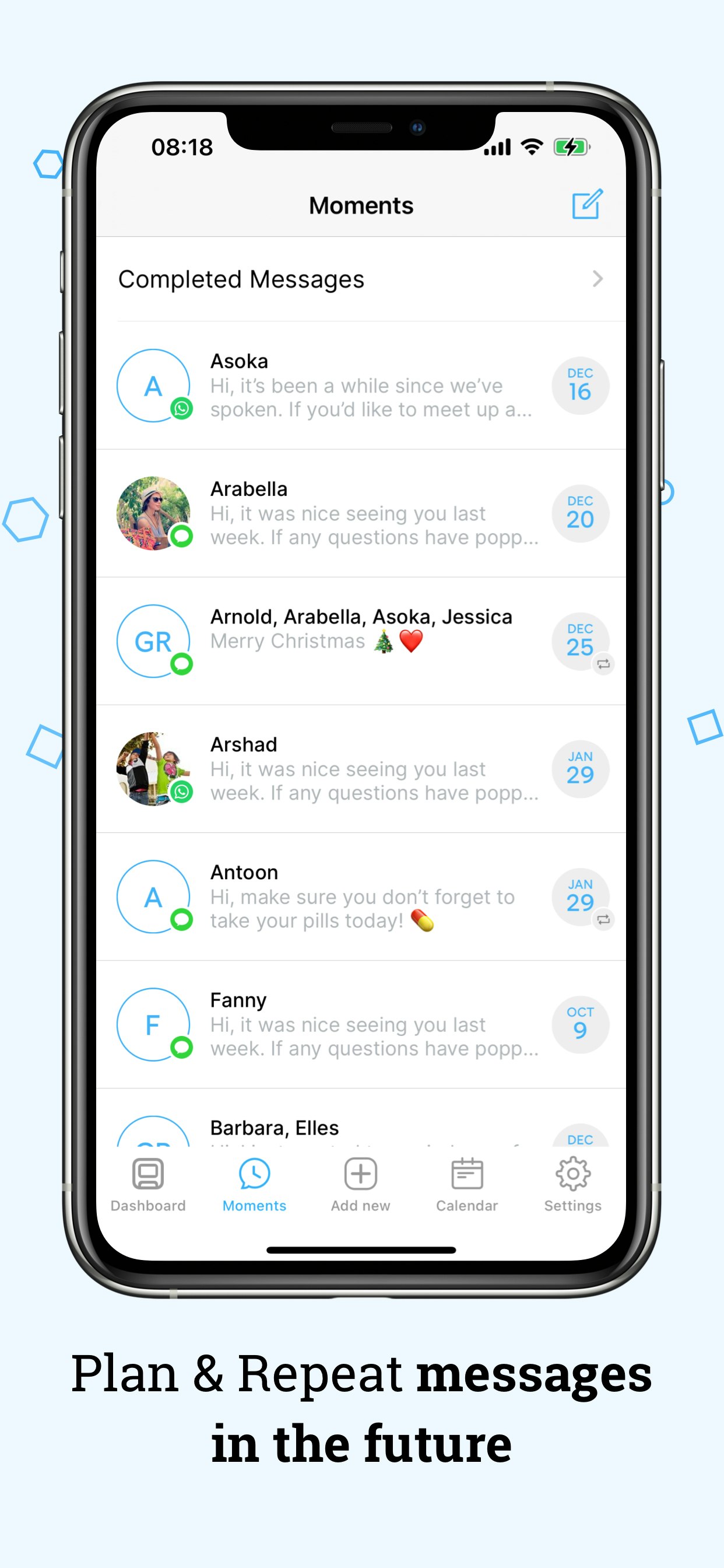 Mídia 4 de Programado para mensagens iOS e whatsapp - Agende seus textos através de mensagens iOS e whatsapp