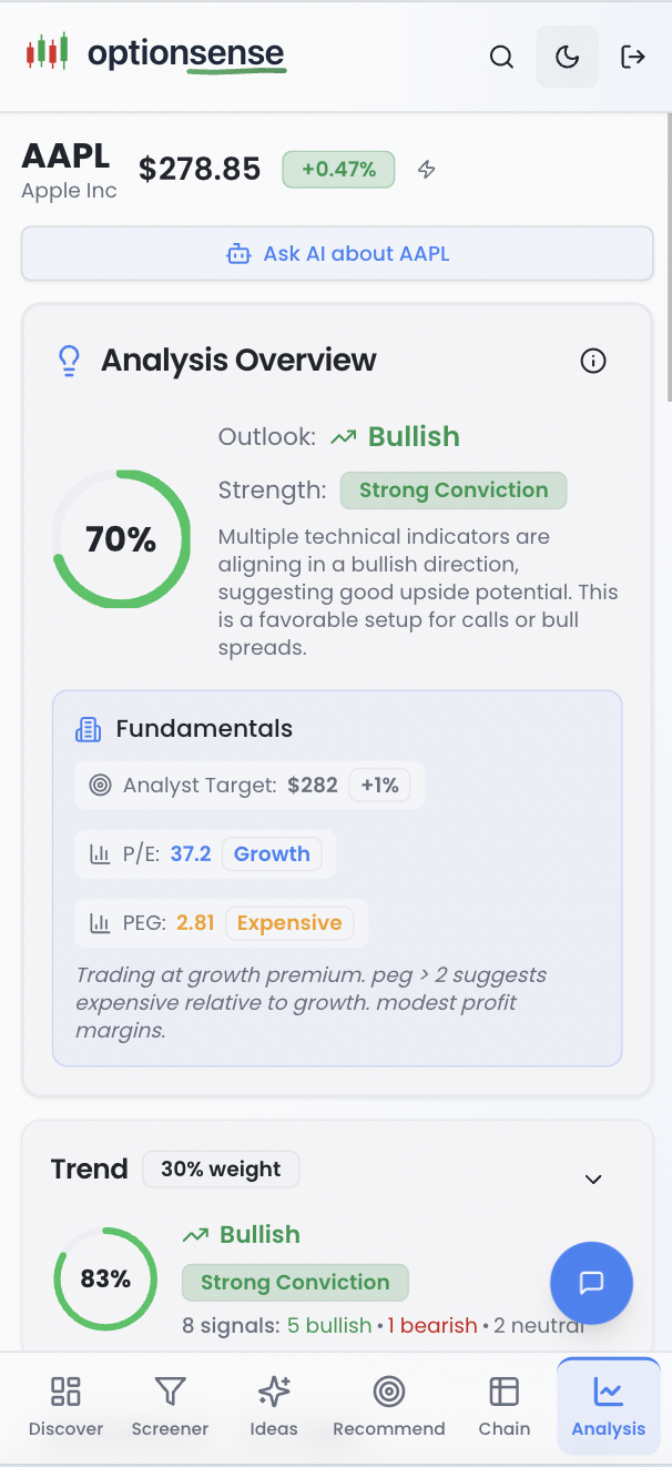 OptionSense gallery image