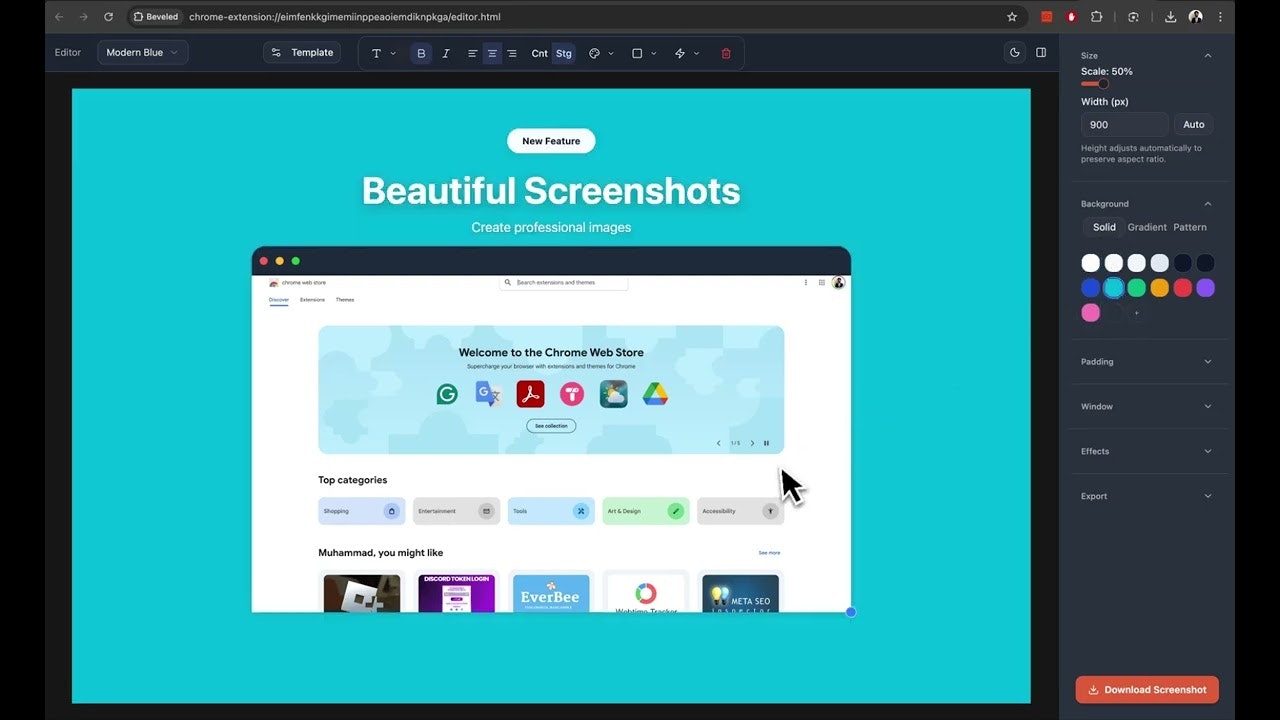 Beveled Screenshots gallery image