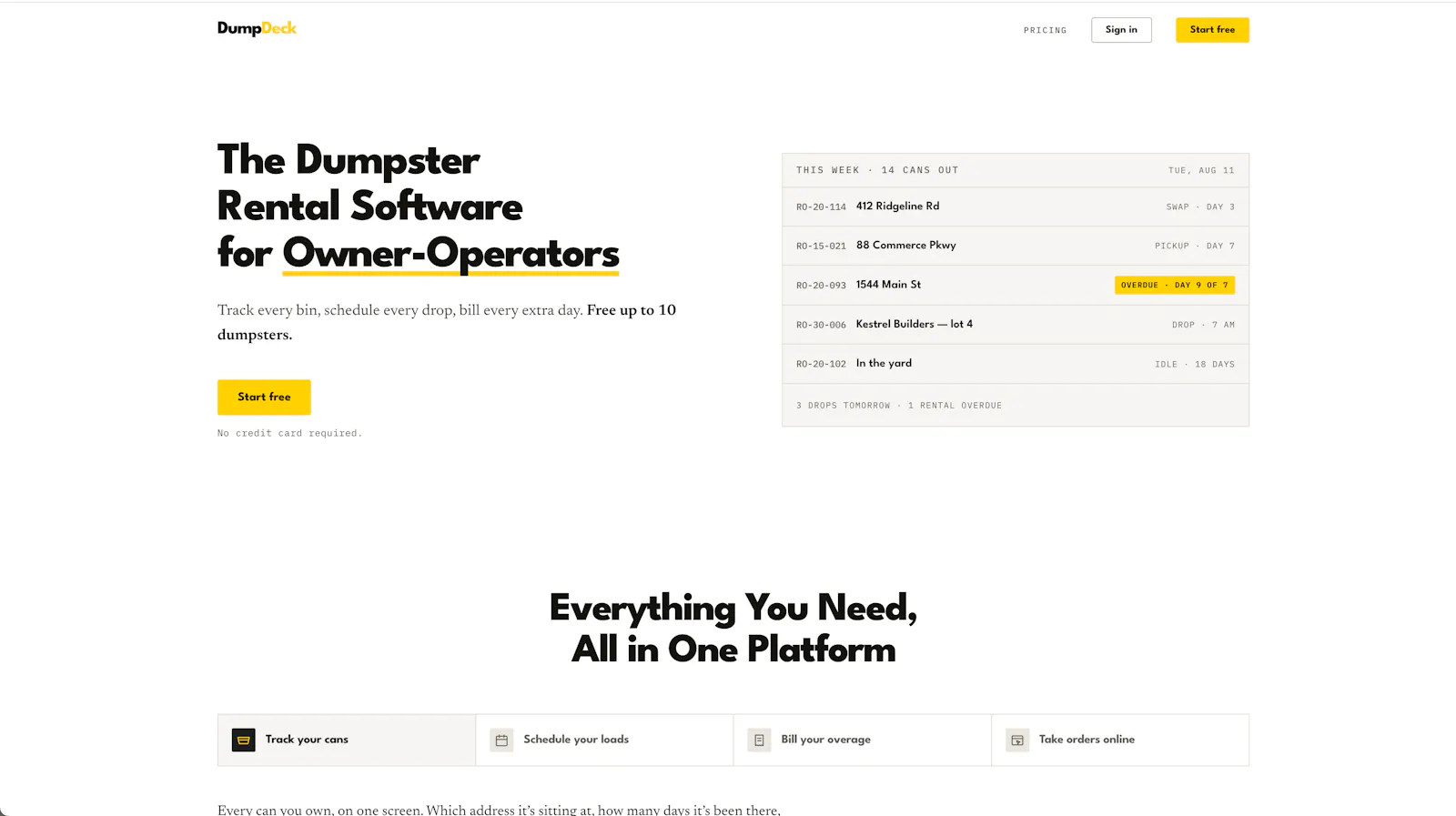 DumpDeck screenshot 2