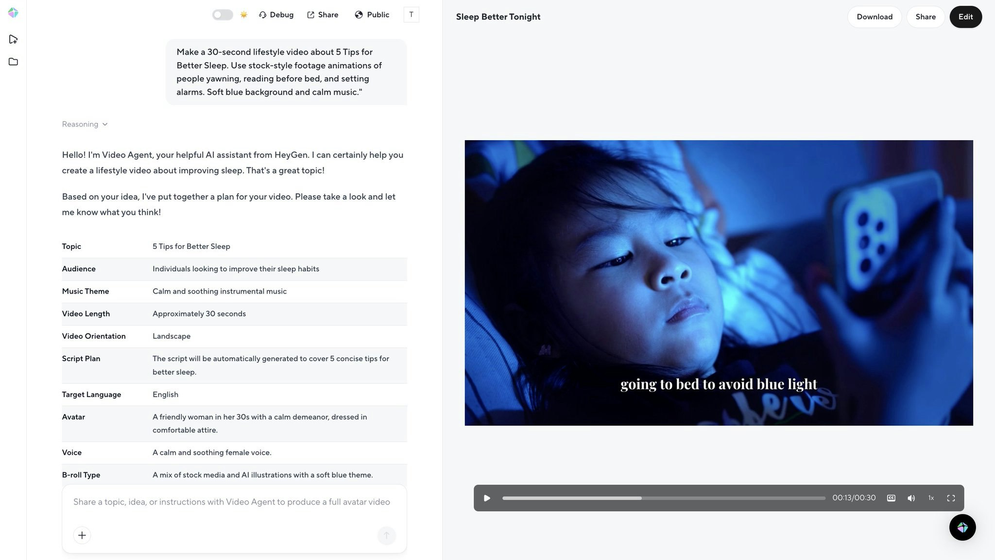 HeyGen Video Agent gallery image