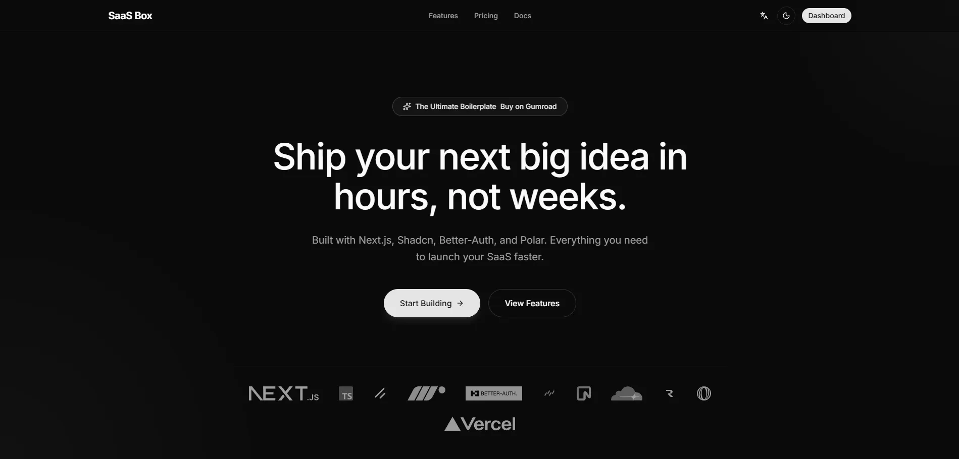 Saas-Box : NextJS Boilerplate gallery image