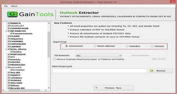 GainTools Outlook Extractor gallery image