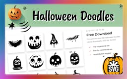 200+ Free Halloween SVG Doodles media 2