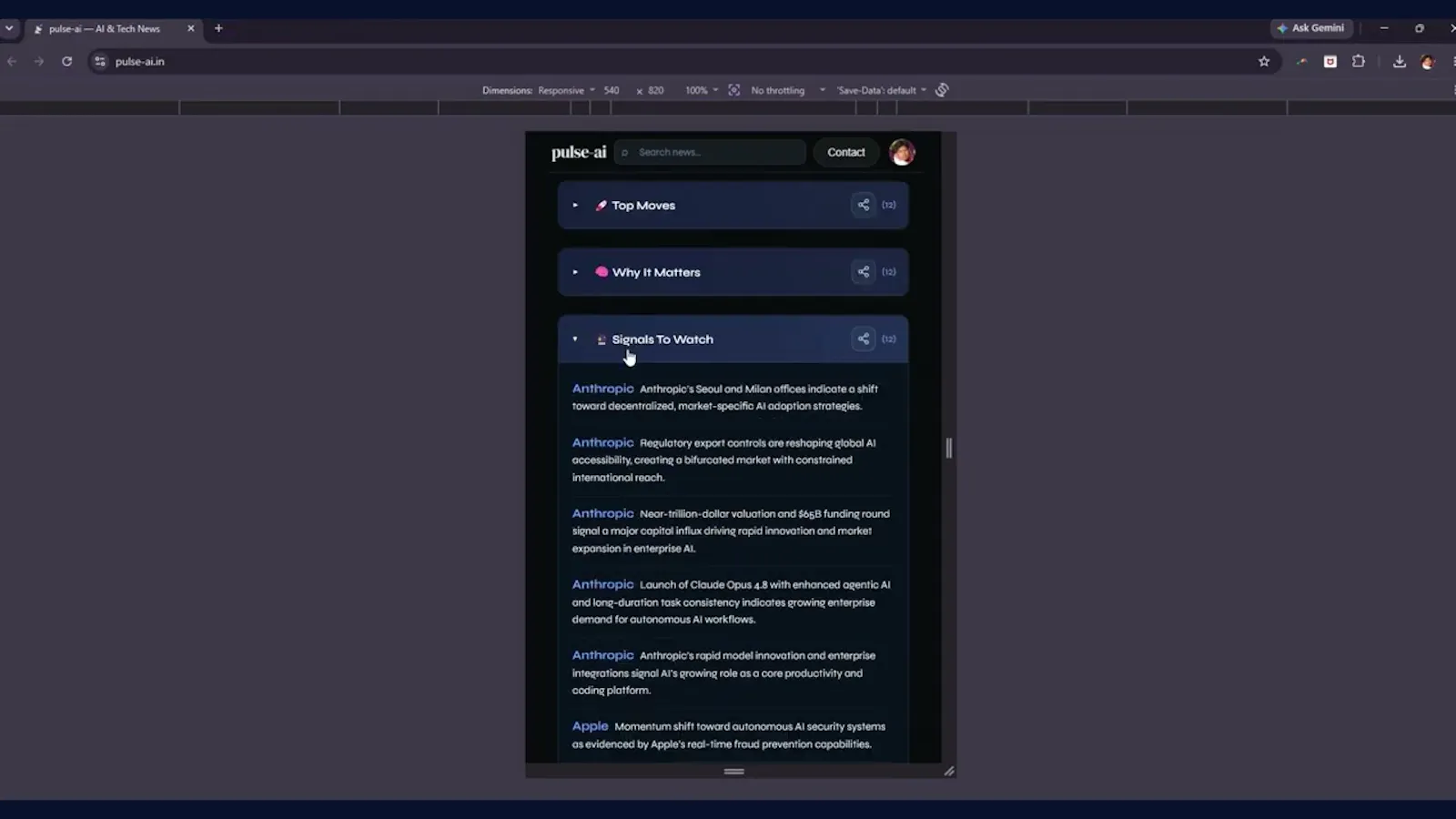 Pulse-AI screenshot 1 (video preview)