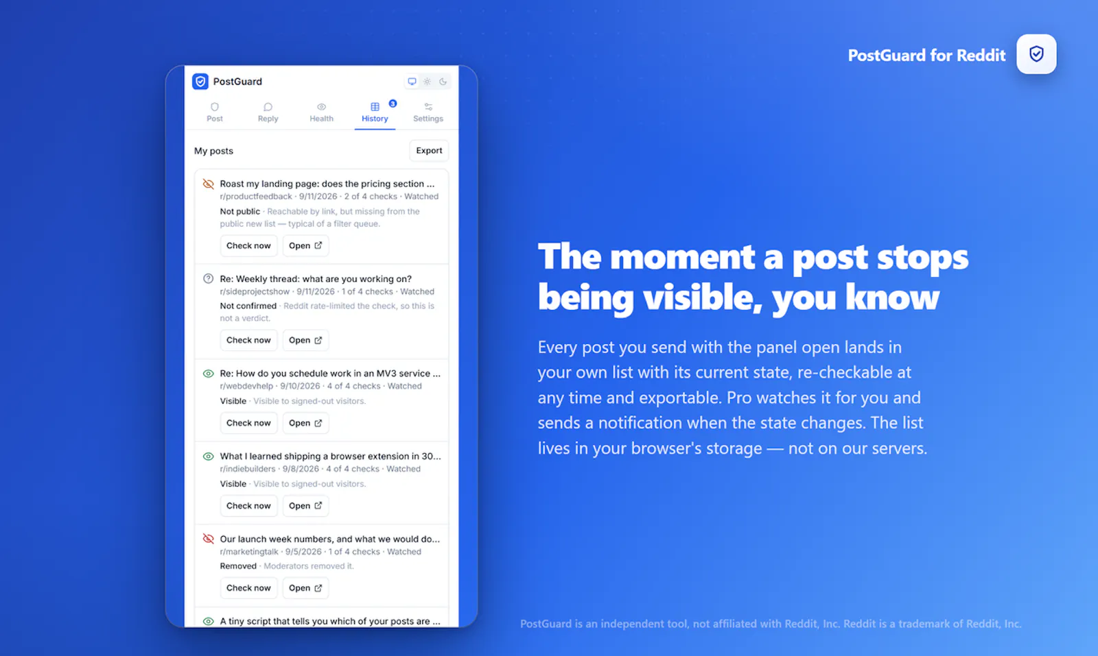 PostGuard for Reddit screenshot 4