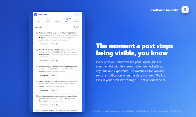 PostGuard for Reddit screenshot 4
