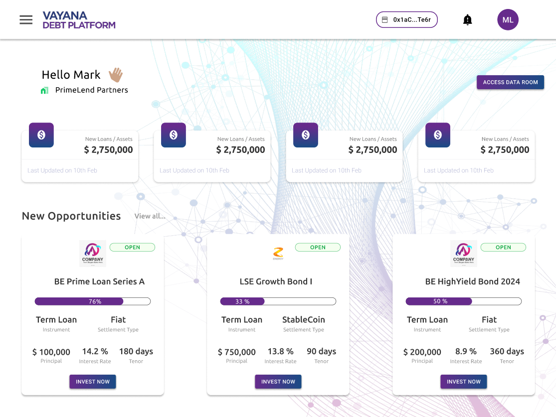 Vayana Debt Platform media 2