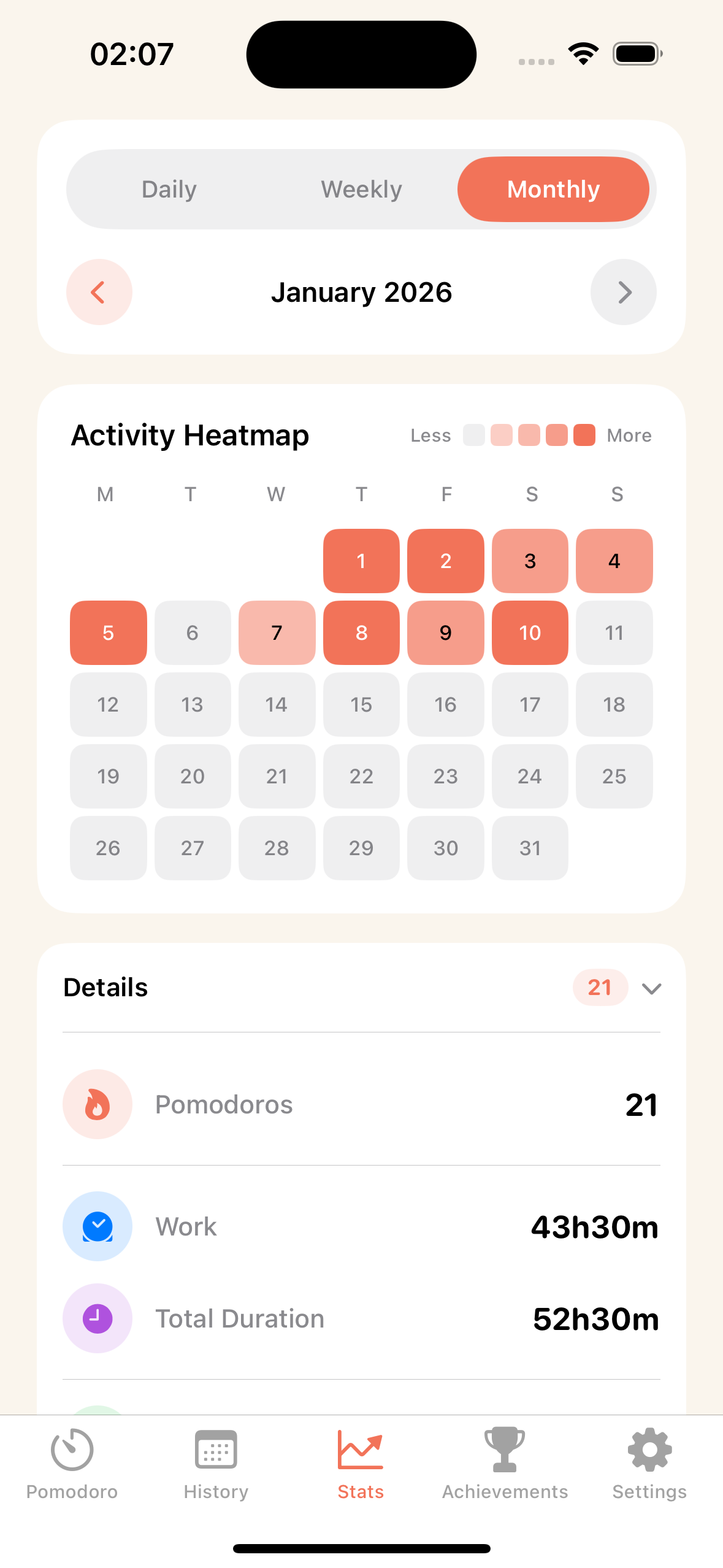 Pomocycle - Pomodoro Timer - Screenshot 3 showing product features and functionality