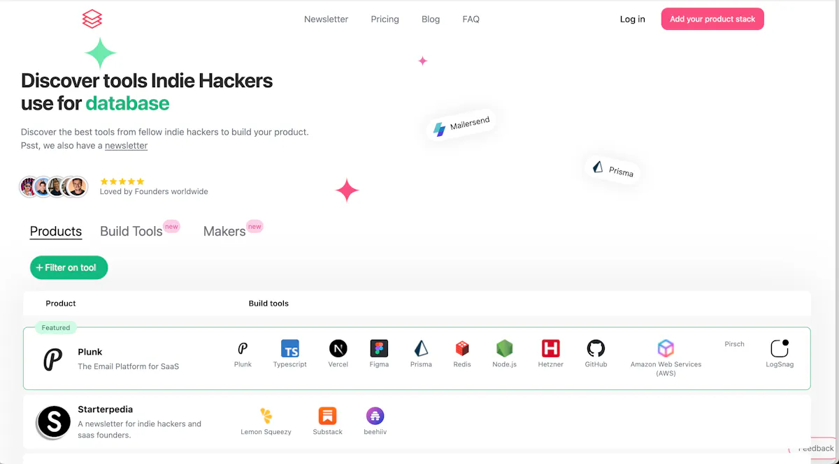 Indie Hacker Stacks