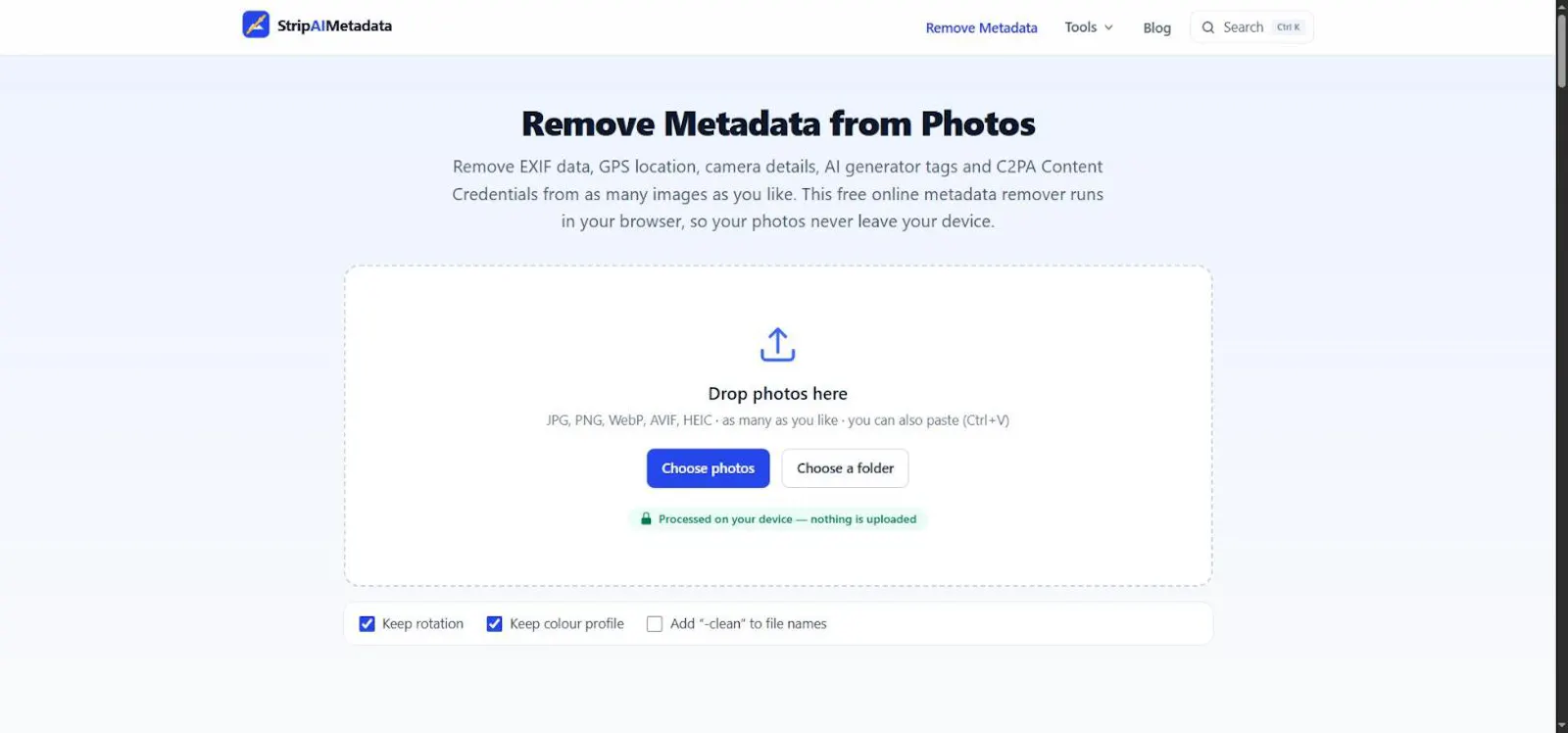StripAIMetadata screenshot 2