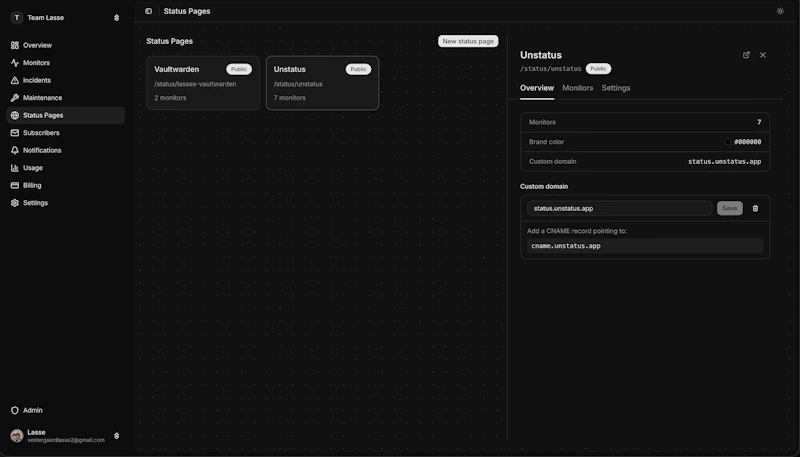 Unstatus screenshot 3
