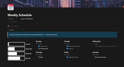 Notion, Student Dashboard gallery image
